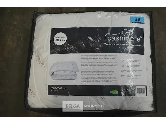 Cashmere dekbed 240 x 220 - afbeelding 1 van  3