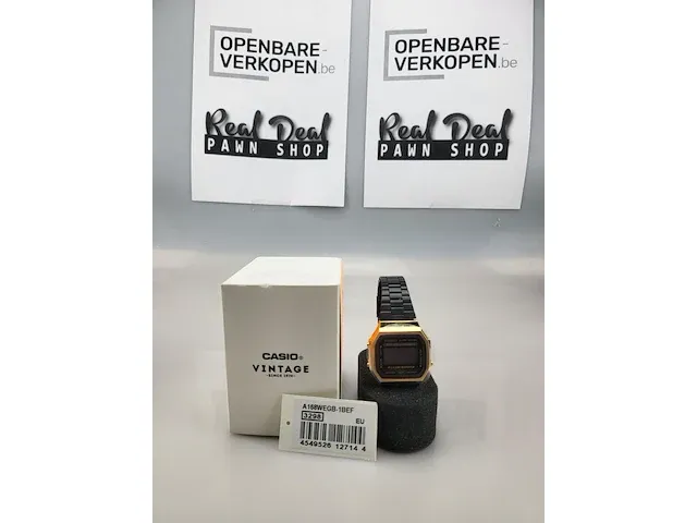 Casio horloge a168wegb-1bef - afbeelding 1 van  2