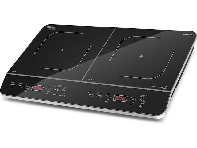 Caso design touch 3500 zwart aanrechtblad 60 cm kookplaat met inductiezone 2 zone(s) - afbeelding 2 van  7