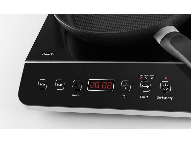 Caso design touch 3500 zwart aanrechtblad 60 cm kookplaat met inductiezone 2 zone(s) - afbeelding 3 van  7