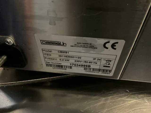 Casselin cbms1 bain marie - afbeelding 5 van  5