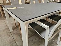 Castle-line alu tafel california kleur wit 220 x 100cm - afbeelding 2 van  3