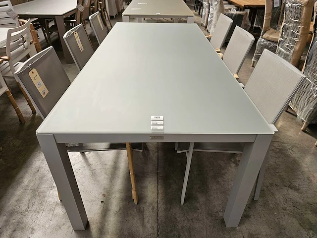 Castle-line alu tafel geneve mistral grijs 220cm - afbeelding 2 van  4