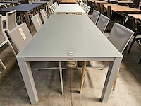 Castle-line alu tuintafel geneve mistral grijs 220 x 100cm - afbeelding 2 van  4