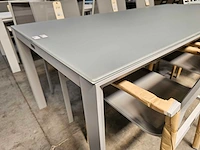 Castle-line alu tuintafel geneve mistral grijs 220 x 100cm - afbeelding 3 van  4