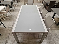 Castle-line alu uitschuiftafel geneve mistral grijs 220-340x106cm - afbeelding 2 van  10