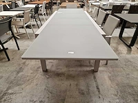 Castle-line alu uitschuiftafel geneve mistral grijs 220-340x106cm - afbeelding 3 van  10
