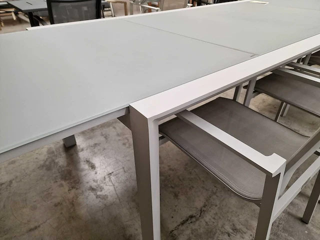 Castle-line alu uitschuiftafel geneve mistral grijs 220-340x106cm - afbeelding 4 van  10