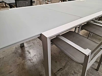 Castle-line alu uitschuiftafel geneve mistral grijs 220-340x106cm - afbeelding 4 van  10