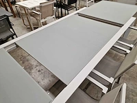 Castle-line alu uitschuiftafel geneve mistral grijs 220-340x106cm - afbeelding 6 van  10