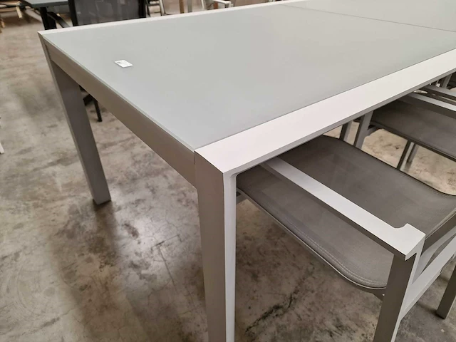 Castle-line alu uitschuiftafel geneve mistral grijs 220-340x106cm - afbeelding 10 van  10