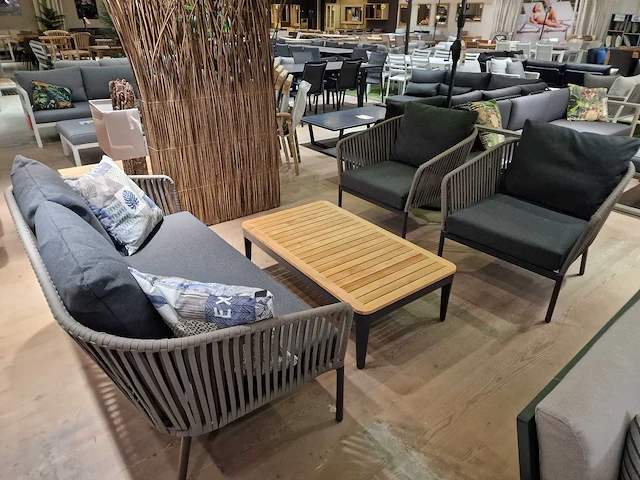 Castle-line avo alu lounge sofa set all weather rope taupe - afbeelding 1 van  10