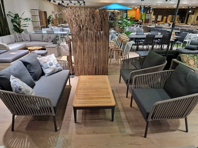 Castle-line avo alu lounge sofa set all weather rope taupe - afbeelding 3 van  10