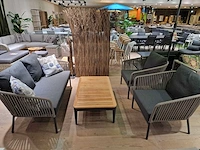 Castle-line avo alu lounge sofa set all weather rope taupe - afbeelding 3 van  10