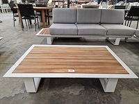 Castle-line donya hoeklounge wit met teak zijtafels - afbeelding 5 van  7