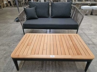 Castle-line lounge set avo 2-zit + 2x1-zit + salontafel teak - afbeelding 6 van  6