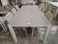 Castle-line tuintafel carlo alu frame kleur wit 220cm - afbeelding 2 van  4