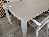 Castle-line tuintafel carlo alu frame kleur wit 220cm - afbeelding 3 van  4