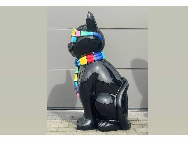 Cat / kat met bril h120cm black multi - afbeelding 2 van  5