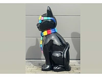 Cat / kat met bril h120cm black multi - afbeelding 2 van  5