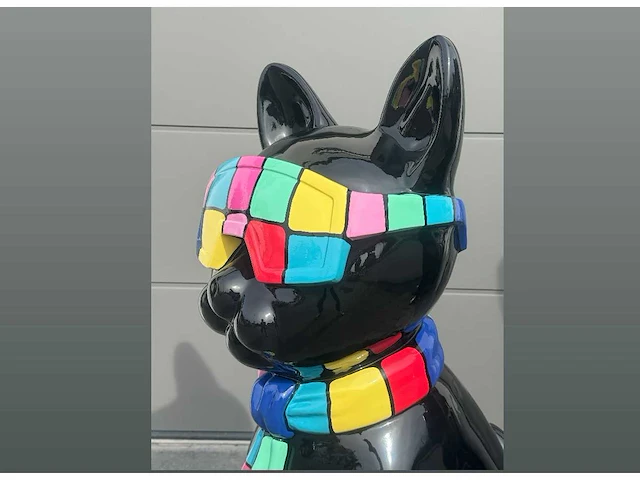Cat / kat met bril h120cm black multi - afbeelding 4 van  5