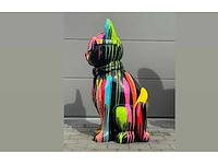 Cat / kat met bril h120cm black trash - afbeelding 2 van  3