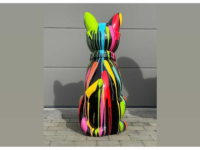 Cat / kat met bril h120cm black trash - afbeelding 3 van  3