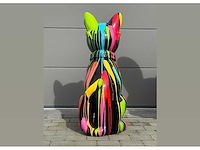 Cat / kat met bril h120cm black trash - afbeelding 3 van  3