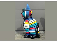 Cat / kat met bril h120cm multicolor - afbeelding 2 van  4