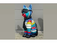 Cat / kat met bril h120cm multicolor - afbeelding 4 van  4