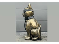 Cat / kat met bril h120cm old gold - afbeelding 4 van  4