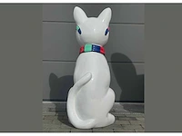 Cat / kat met bril h120cm white multi - afbeelding 3 van  4