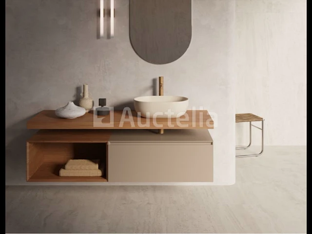 Catalano lavabo 50 x 35 cemento satina cataglaze + antibaceterial protection (nr. 15-12) - afbeelding 1 van  4