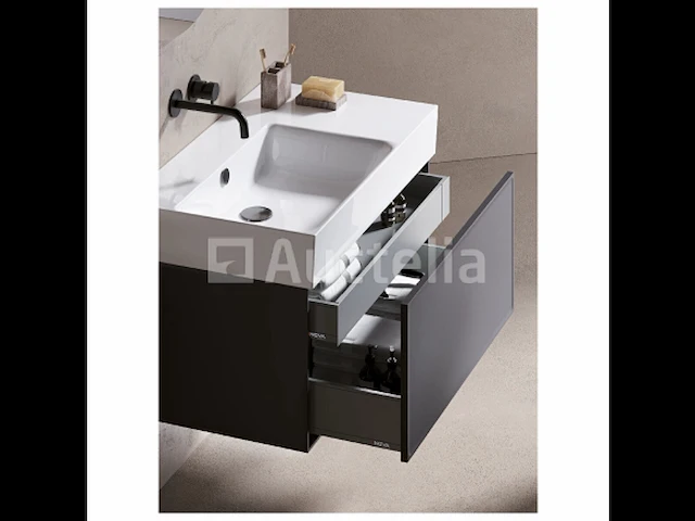 Catalano premium 80 wall hung left basin - gloss white 180svpn00 (nr. 15-13) - afbeelding 1 van  3