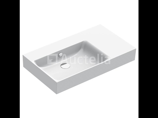 Catalano premium 80 wall hung left basin - gloss white 180svpn00 (nr. 15-13) - afbeelding 1 van  3