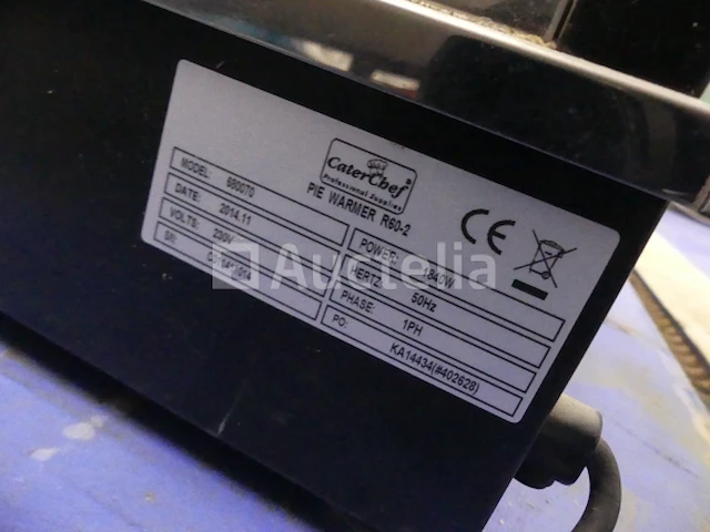 Caterchef 680070 verwarmde vitrine (pie warner r60-2) - afbeelding 1 van  7