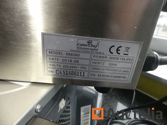 Caterchef draagbare inductiekookplaat 688060 - afbeelding 5 van  7