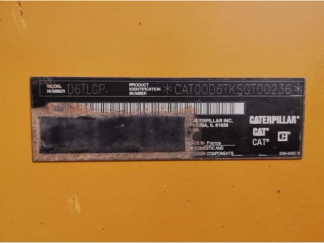 Caterpillar - 2015 - d6t lgp - bulldozer - afbeelding 67 van  67