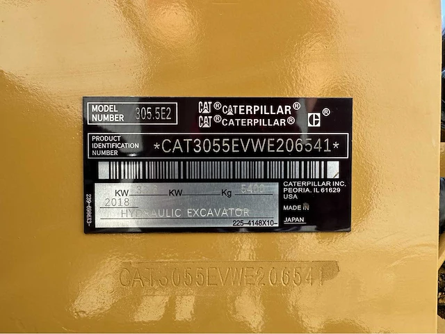 Caterpillar - 2018 - 305.5e2 - midigraafmachine - afbeelding 37 van  42