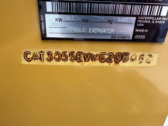 Caterpillar - 2018 - 305.5e2 - midigraafmachine - afbeelding 37 van  43