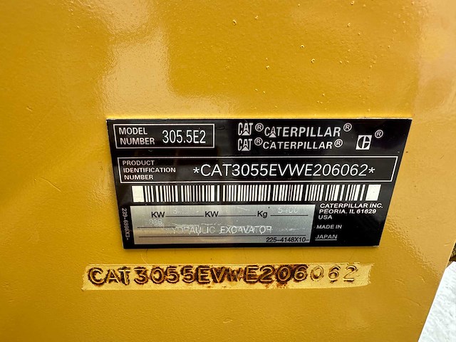 Caterpillar - 2018 - 305.5e2 - midigraafmachine - afbeelding 38 van  43
