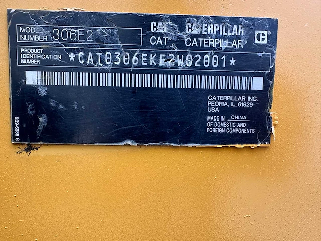 Caterpillar - 306e2 - midigraafmachine - afbeelding 37 van  43