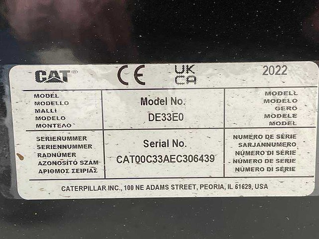 Caterpillar - de 33 e - power generator - afbeelding 10 van  19