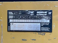 Caterpillar - m314f - graafmachine - 2016 - afbeelding 27 van  34