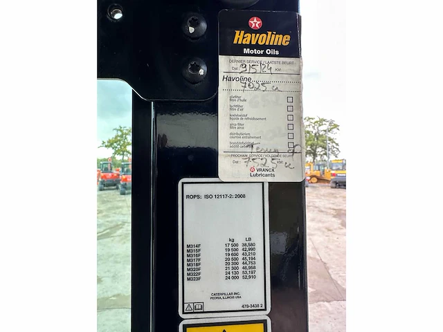 Caterpillar- 2019 - m314f - bandengraafmachine - afbeelding 60 van  65