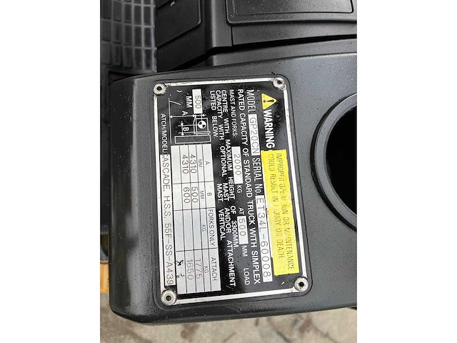 Caterpillar gp20cn vorkheftruck - afbeelding 33 van  37