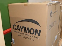 Caymon fcc 110/b 19 inch open combo flightcase 10 units + mixer on top zwart - afbeelding 3 van  4