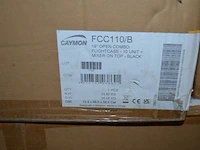 Caymon fcc 110/b 19 inch open combo flightcase 10 units + mixer on top zwart - afbeelding 4 van  4