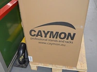 Caymon fcc 116/b 19 inch open combo flightcase 16 units + mixer on top zwart - afbeelding 3 van  4