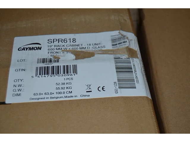 Caymon spr618 19 inch rack cabinet 18 units - afbeelding 4 van  4